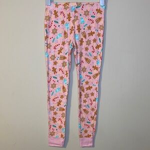 Old Navy Festive Pink Leggings with Holiday Print Size XL(12)